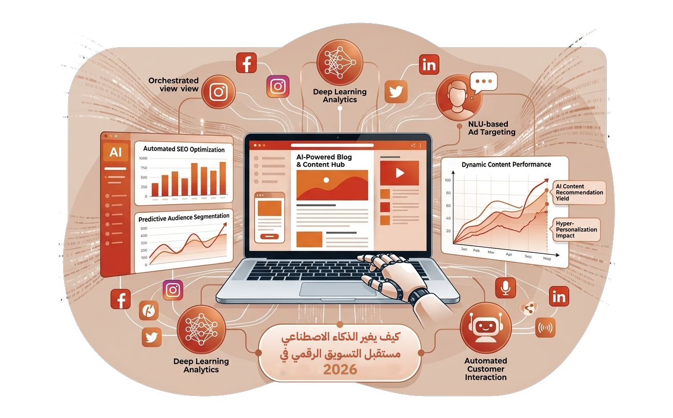 كيف يغير الذكاء الاصطناعي مستقبل التسويق الرقمي في 2026؟