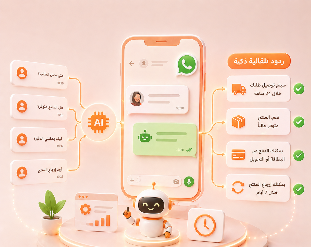 أتمتة ذكية للردود