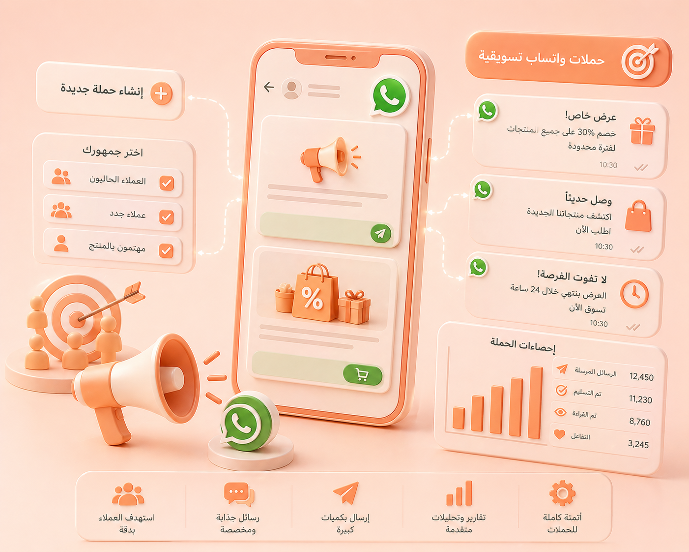 حملات واتساب تسويقية